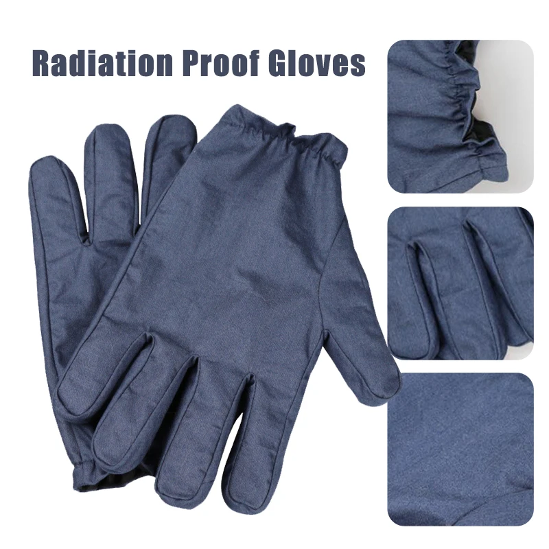 Anti-radiation Gloves Safety Protective Microwave Electromagnetic Radiation Gloves Unisex Silver Fiber EMF Shielding Gloves