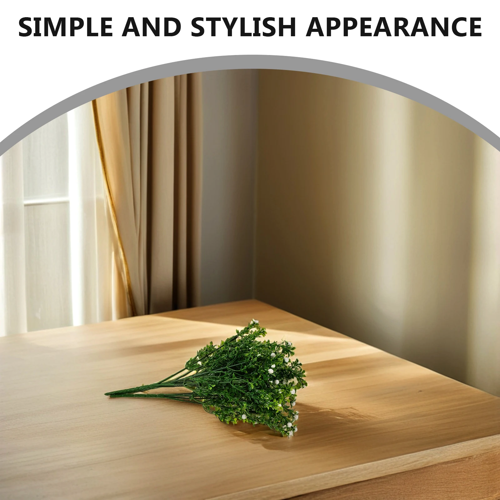 

3 Pcs Decor Simulated Little White Fruit Artificial Twigs Decorative Flower Arrangement Branches Green