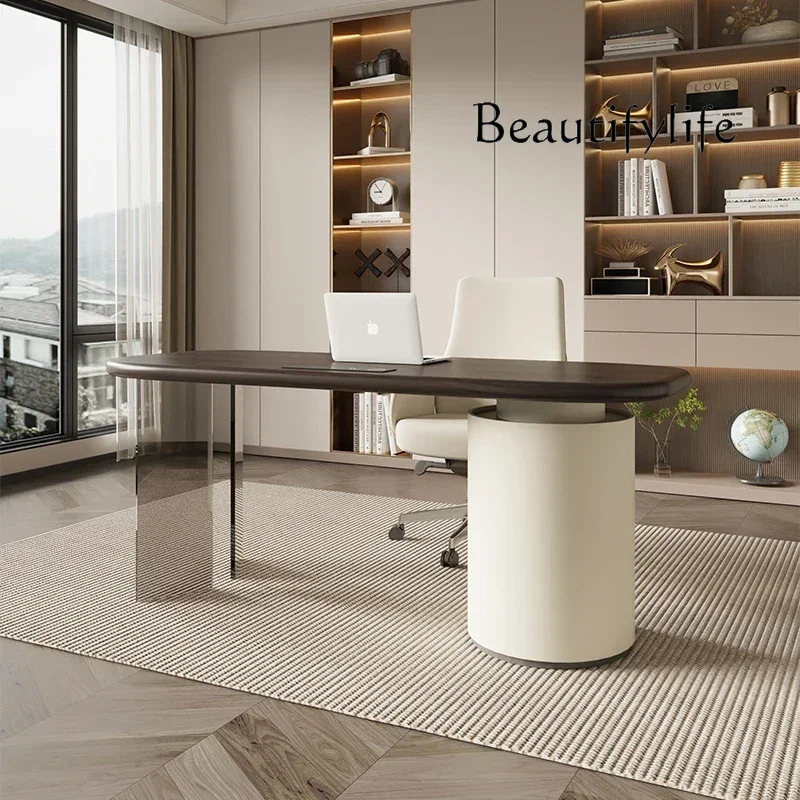 

S Storage Luxury White Desk Executive Wireless Organizer Modern Adjustable Office Table Executive Drawers Escritorio Furniture