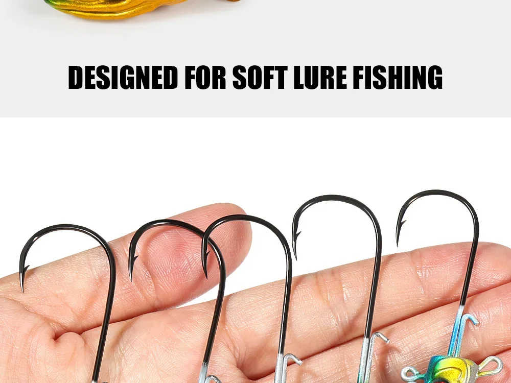 Spinpoler 7g/10g/14g/20g/30g Swimbait Jigkopf mit Weitem Gap und Langem Schaft, Widerhaken in Fischform, Jighaken für Süß- und Salzwasser-Angeln – Detail 6