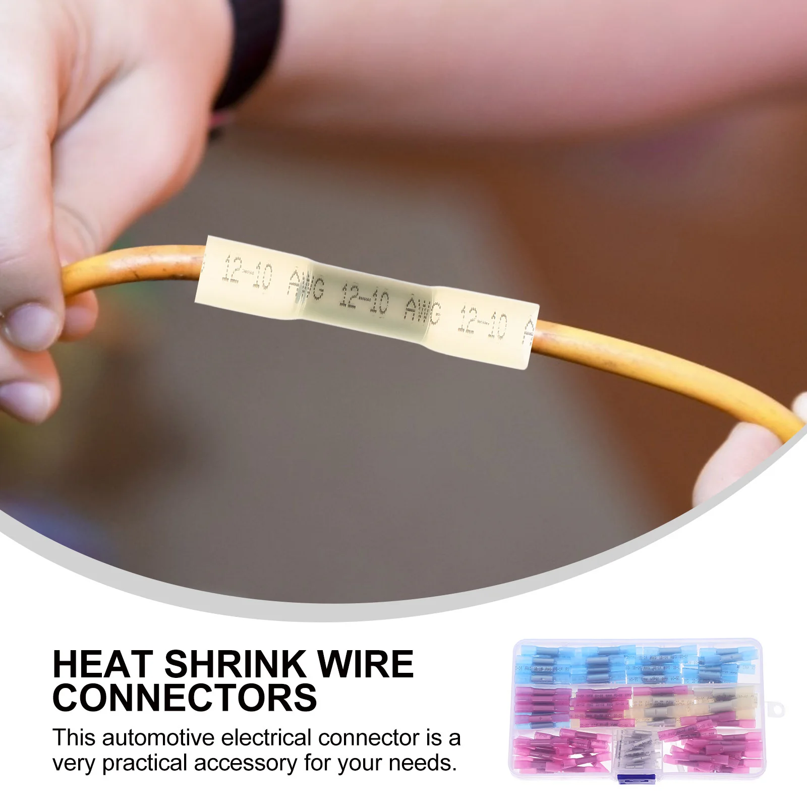 1Set Heat Shrink Wire Connectors Splashproof Automotive Electrical Connector Kit Heat Shrink Terminals Cable Connectors