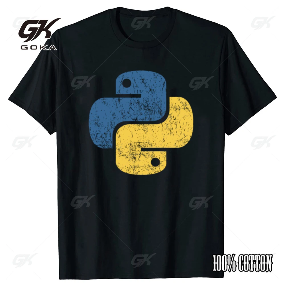 Proud Python Developer Geek Cotton T Shirts Computer Software Program Engineer Male Harajuku Tees Top O Neck Men Clothes T Shirt