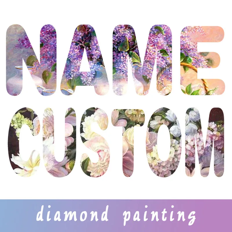 

CHENISTORY Diamond Painting Photo Custom name Full Square/Round Diamond Embroidery Mosaic Art Kit Photo Custom For Friend Gift