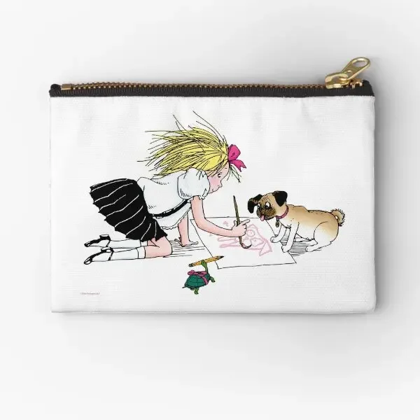 Eloise And The Gang Painting  Zipper Pouches Bag Men Packaging Wallet Cosmetic Pocket Small Storage Underwear Key Coin Panties