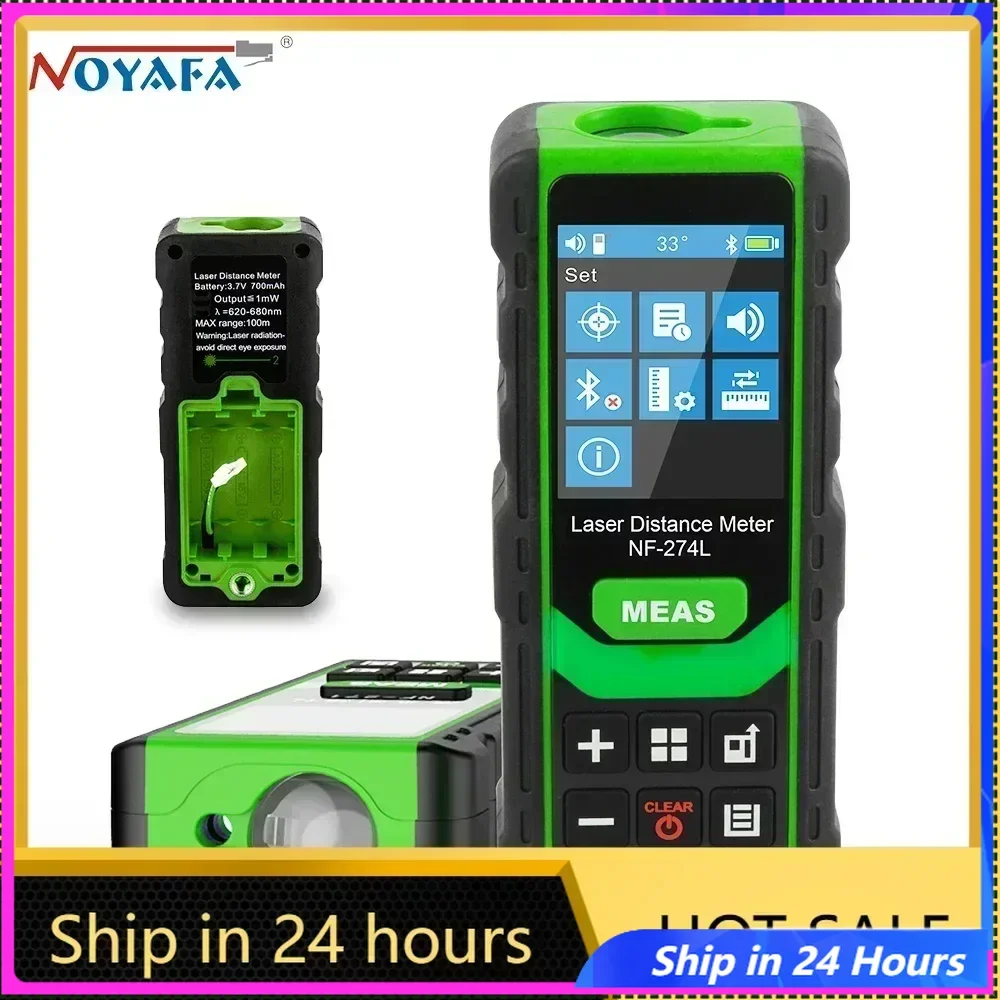 

Английская версия ZHOUCE NF-274L зеленый лазерный дальномер 60 м 100 м дальномер лазерная лента дальномер измерительный электронный уровень
