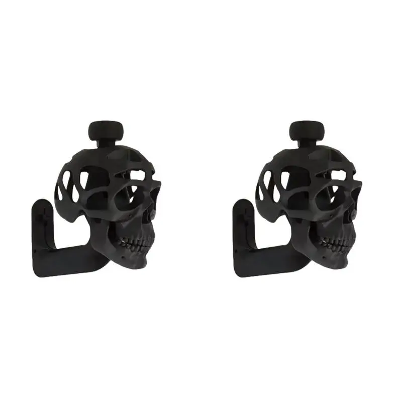 ABMI-2X 3D Skull Helmet Display Package Helmet Rack Motorcycle Helmet Cranium Rack Motorcyclist Helmet Organizer,