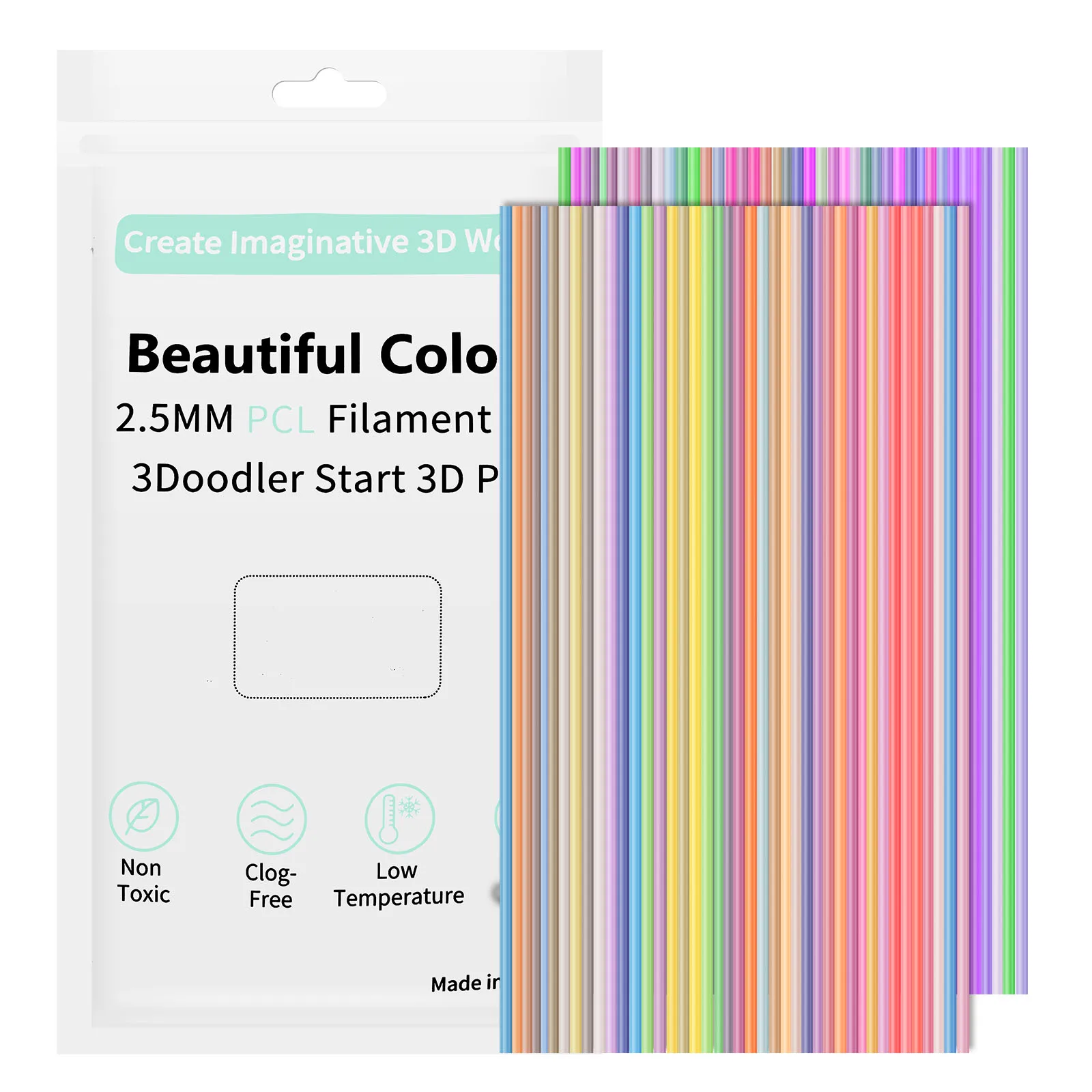 360/160 STKS 32 Kleuren 3D Pen Filament Vullingen Compatibel met 3 Doodler Start + 2.5mm 3D Printer Doodler Pen Refill Packs voor Kinderen - afbeelding 1
