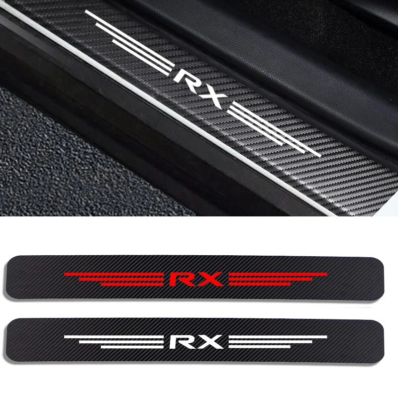 

Auto Stickers Door Threshold Protector Car Door Sill Scuff Plate Guard Carbon Fiber Decor For Lexus RX 200t 270 450h 350 400h