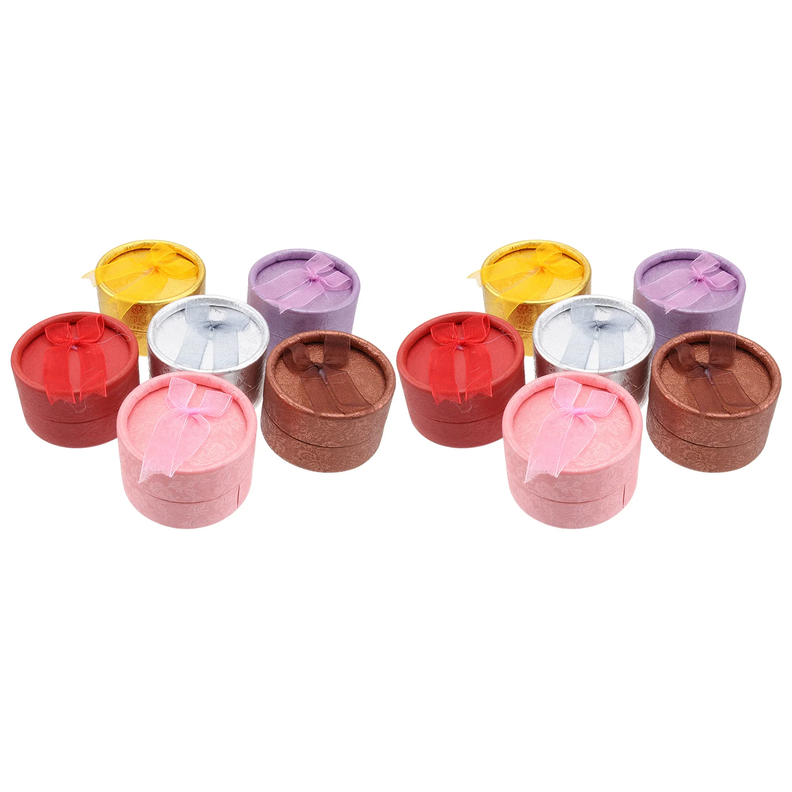 

12 Pcs Jewelry Box Earring Case Storage ganizer Paper Ring Holder Display Premium Quality Durability R om Color