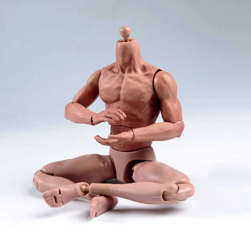 ZCtoys S001 1/6 Mannelijke Spier Lichaam met Hals 12 inch Super Flexibele Soldaat Action Figure Fit 1:6 Head Sculpt Op voorraad