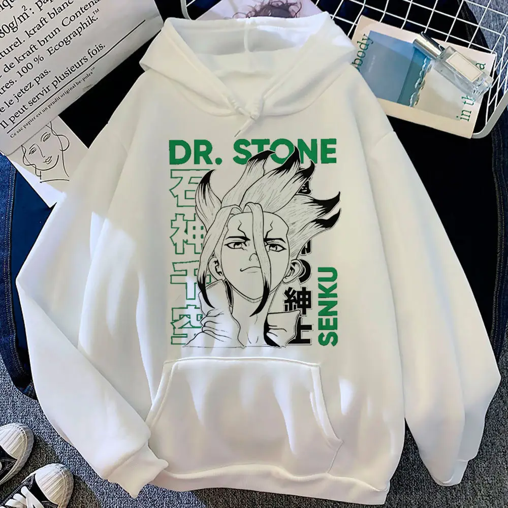 Sudadera con capucha Dr Stone, diseño estampado, tela suave juvenil, ropa informal, jersey para mujer, manga juvenil, moda Y2K