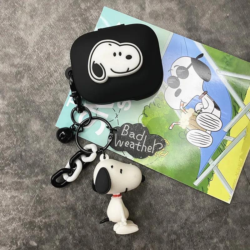 MINISO سنوبي حقيبة سماعة الاذن ل Redmi Buds 5 / 6 سيليكون سماعة لاسلكية تعمل بالبلوتوث سماعات شحن صندوق الغطاء الواقي مع المفاتيح