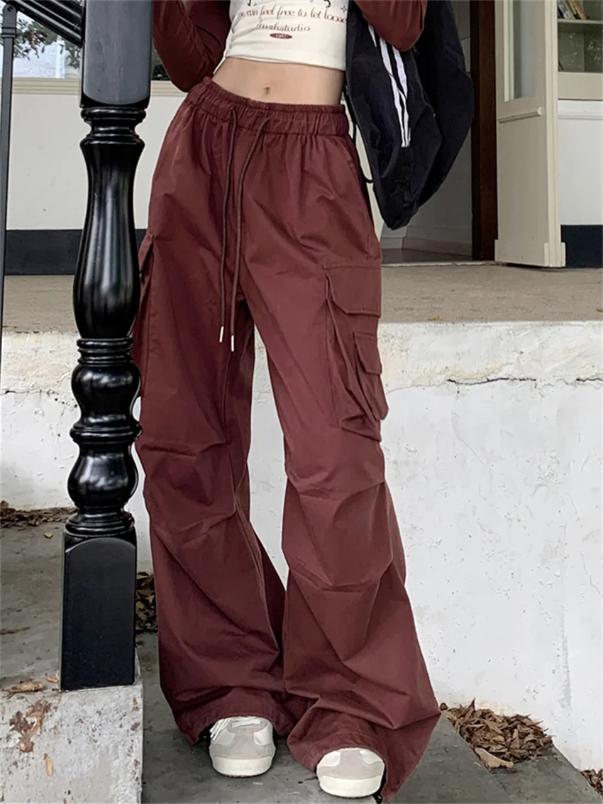 

Alien Kitty Elastic Waist Loose Pants Women Chic 2023 Autumn Solid New Slim Casual Office Lady Sports Minimalist All Match