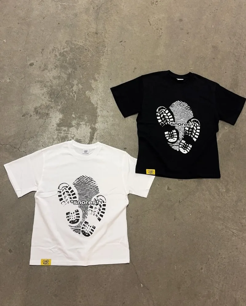 2025 العصرية شارع العليا الهيب هوب الشارع الشهير Harajuku ريترو كلاسيكي رسالة كبيرة الحجم تي شيرت الرجال القوطي عادية القطن Y2K أفضل النساء #5