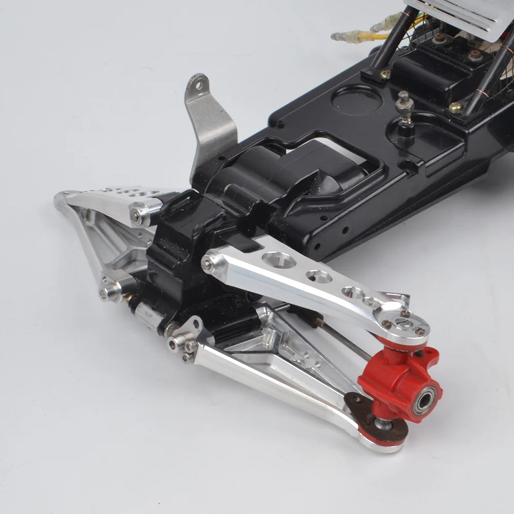 Aluminum Front Upper Lower Suspension Arms for Tamiya 1/10 HotShot Blockhead SuperShot / Super Hotshot RC Off-Road Car Parts