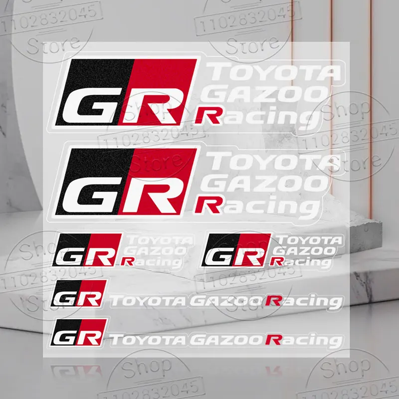1szt Stylizacja samochodu GR Sport Logo Samochodowa trójkątna dekoracja szyby okiennej Do Toyota Gazoo Racing Badge Corolla Prius Camry C-HR RAV4