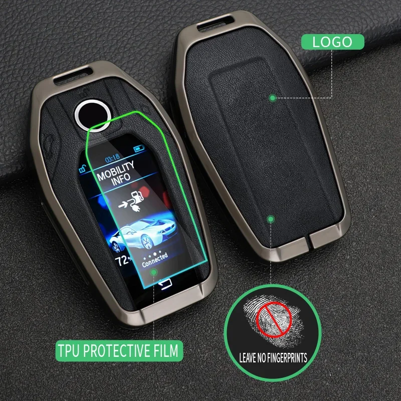 Zinc Alloy Car Key Case Cover For BMW 3 5 7 Series G11 G12 G30 G31 G32 G05 G07 X3 X4 X5 X6 X7 i8 Protector Keychain Accessories 6