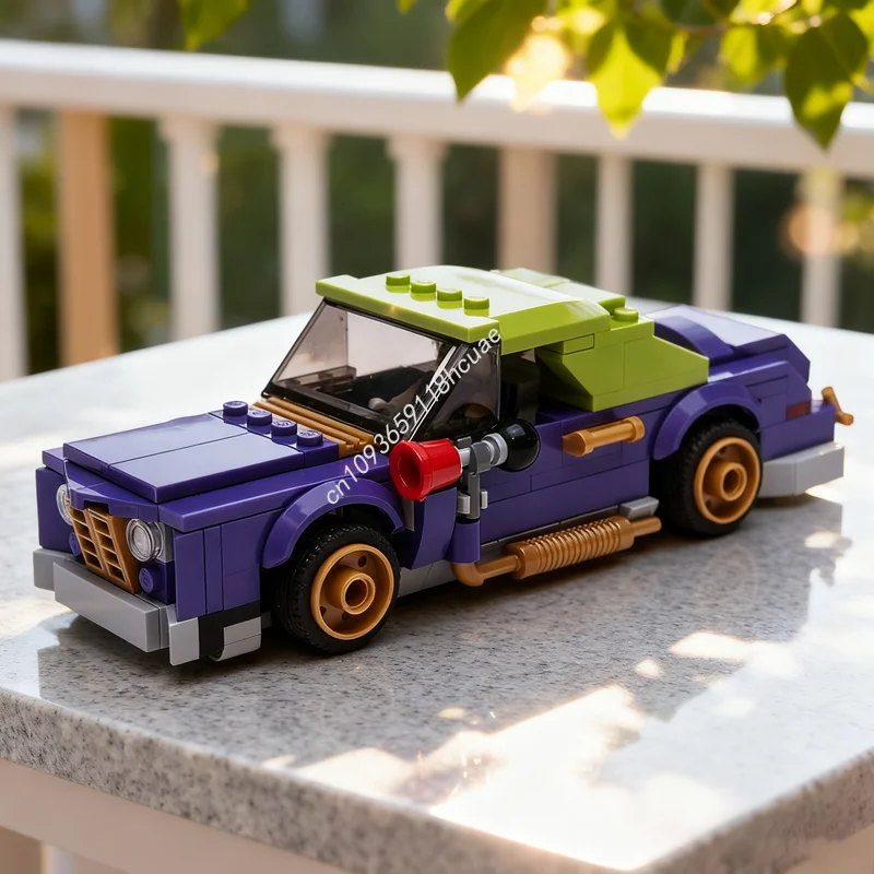 

221pcs MOC Jokermobile Super Heroes DCD Batmansed The Model Building Blocks DIY Christmas Gifts Creative Toys Idea Brick Kids