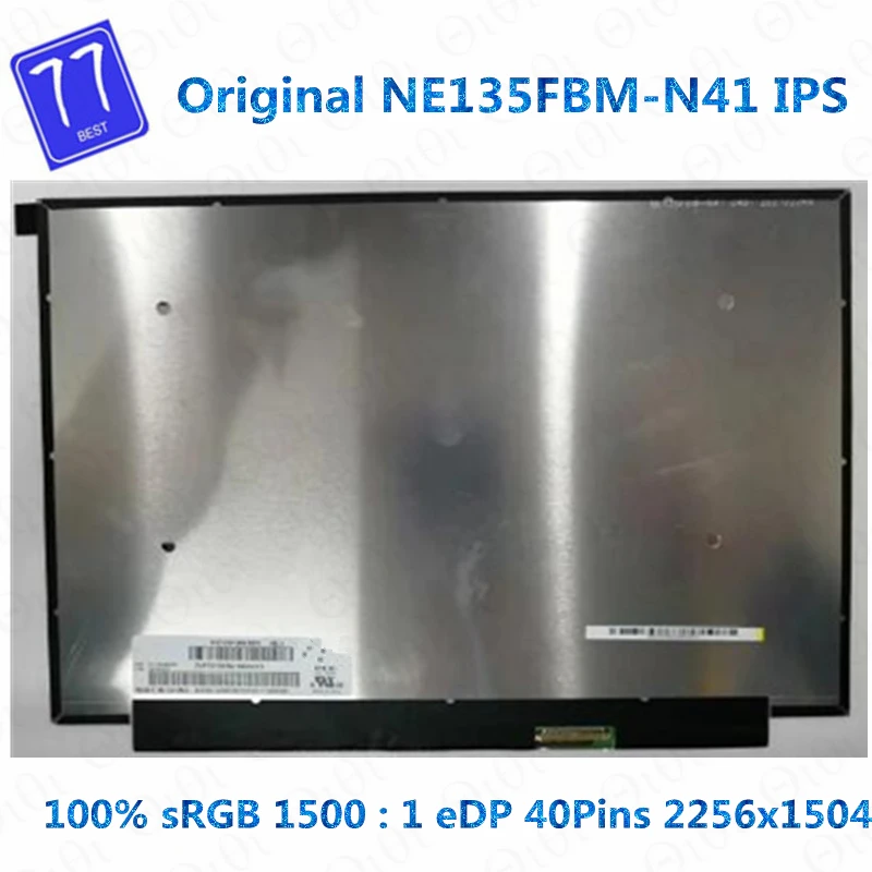 

13.5" Laptop Lcd Screen NE135FBM-N41 40 pins For ACER chromebook 13 cb713 LED Matrix Display IPS 60Hz 100%sRGB 2256*1504 EDP New