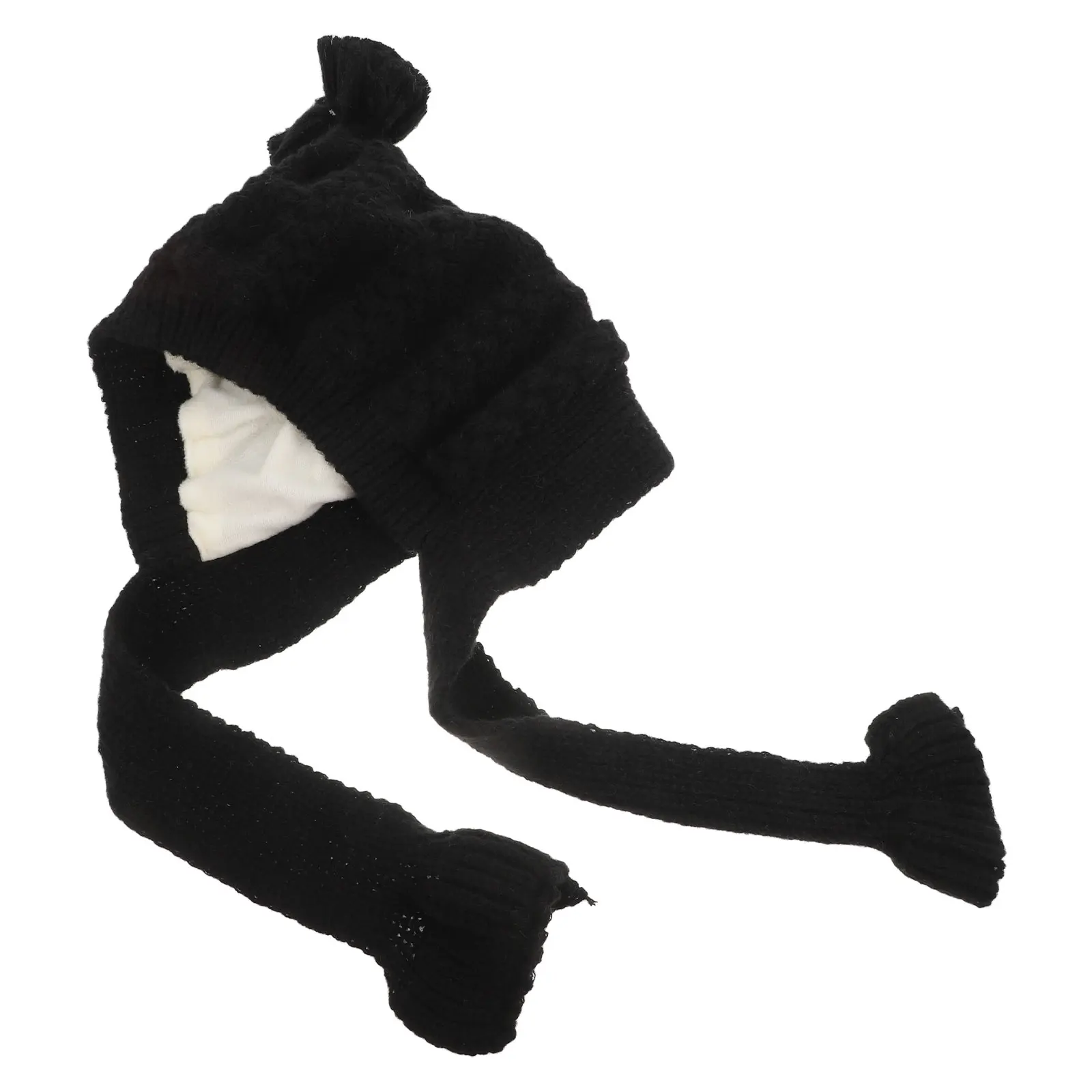 

Dog Winter Hat Woolen Lining Knitted Scarf Lightweight Warm Pet Carnival Costume Novelty Accessory Fashionable Design