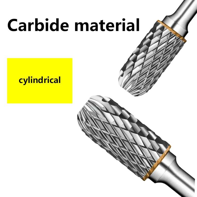 Imagem -05 - W-shaped Cilíndrico Semi-circular Tungstênio Aço Liga Rotary Chato Cabeça Moagem Cabeça Fresa Madeira Escultura Cabeça 1pc