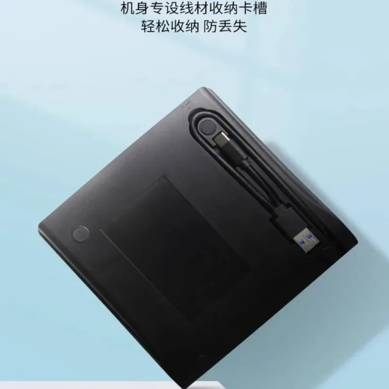USB3.2 External Slim‑Type Blu‑ray Writer, Portable BD/DVD/CD Optical Drive for Laptop Desktop