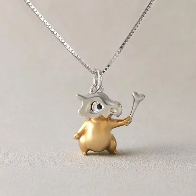 

Pokemon Cartoon Charizard Cubone Necklace Pendant Clavicle Chain Jewelry Men's and Women's Fashion Accessories Peripheral Gifts