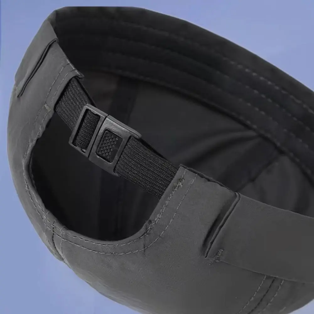 قبعة عصرية سريعة الجفاف بدون إطار شبكية مقاومة للماء قبعة دوكر قابلة للتعديل بلون سادة قبعة صغيرة للاستخدام في الهواء الطلق يوميًا