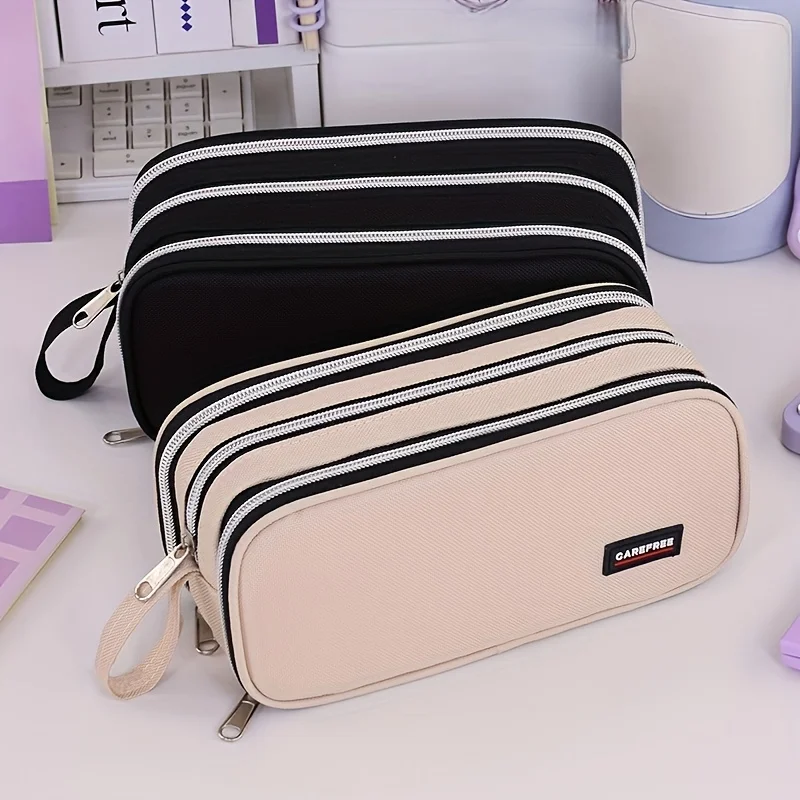 

Прочный футляр-органайзер, коробка для хранения из ткани Оксфорд большой емкости с застежкой-молнией и несколькими отделениями, 6 цветов в подарок