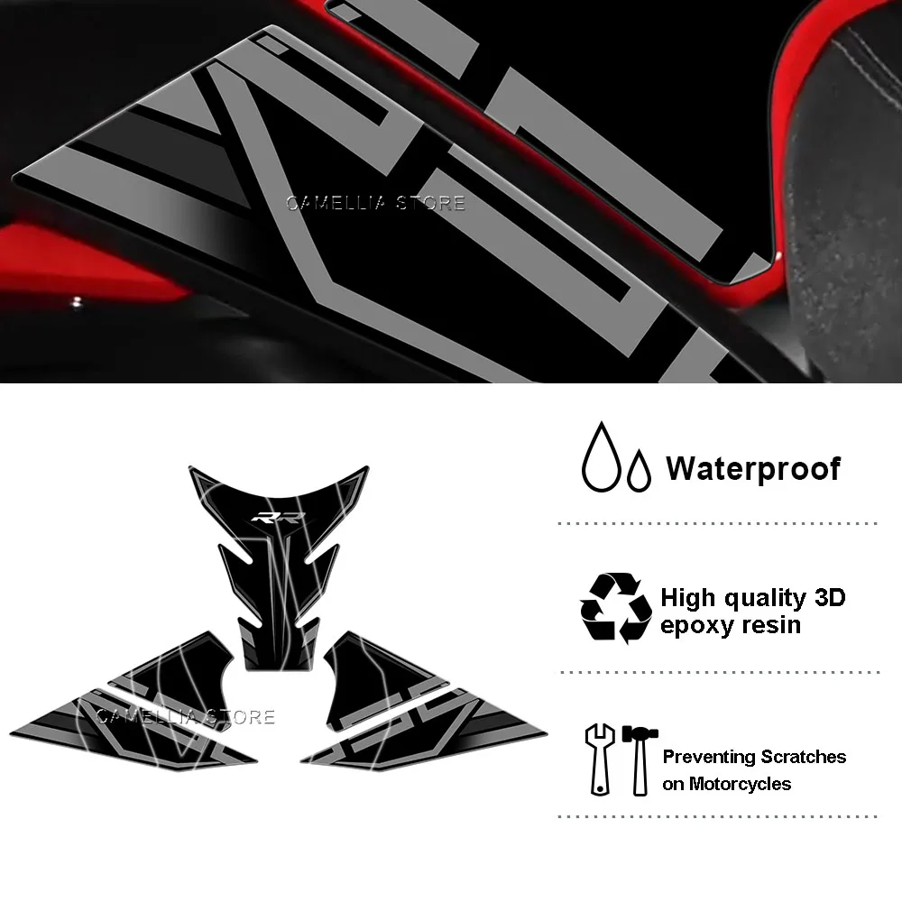 

for QJ MOTOR SAI 550S-550ES Motorcycle Accessories 3d Epoxy Fuel Tank Sticker Blue Waterproof Sticker Newly Launched Sticker Set