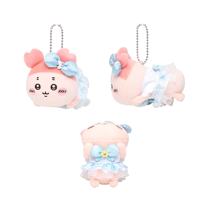 Authentic10CM Kawaii Chikawas Hachiware Usagi Super Magical Girl Series Plush keychain pendant Cute Cartoon Doll Toy Bag Pendant