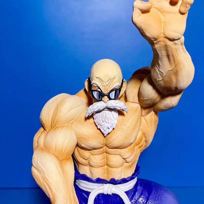 Dragon Ball Kamehameha Muscle Kame Sennin Statue Peripheral Ornaments Trendy Play Birthday Gift Anime Figure Decoration Model