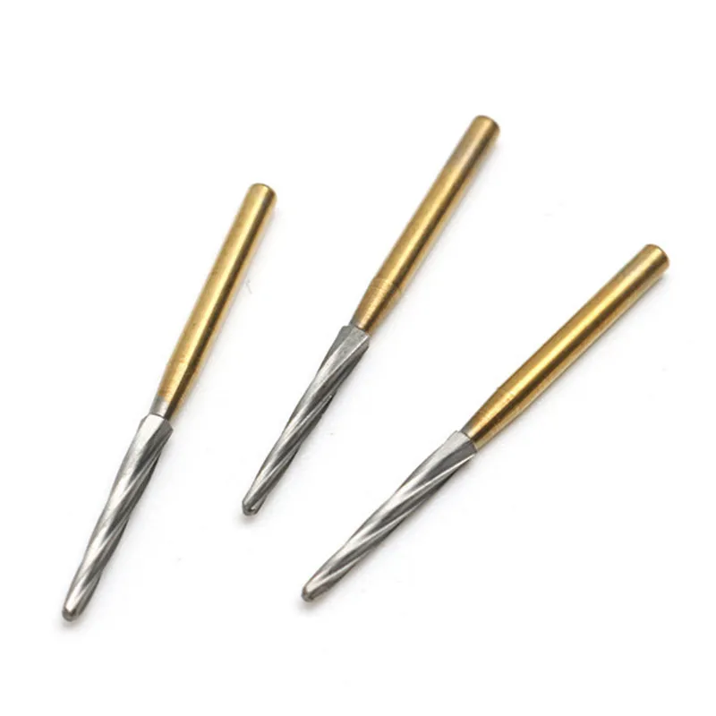 5Pcs Dental Endodontic Carbide Burs FG 1.6mm for High Speed Handpiece Shaping and Refining Endodontic Access Preparations