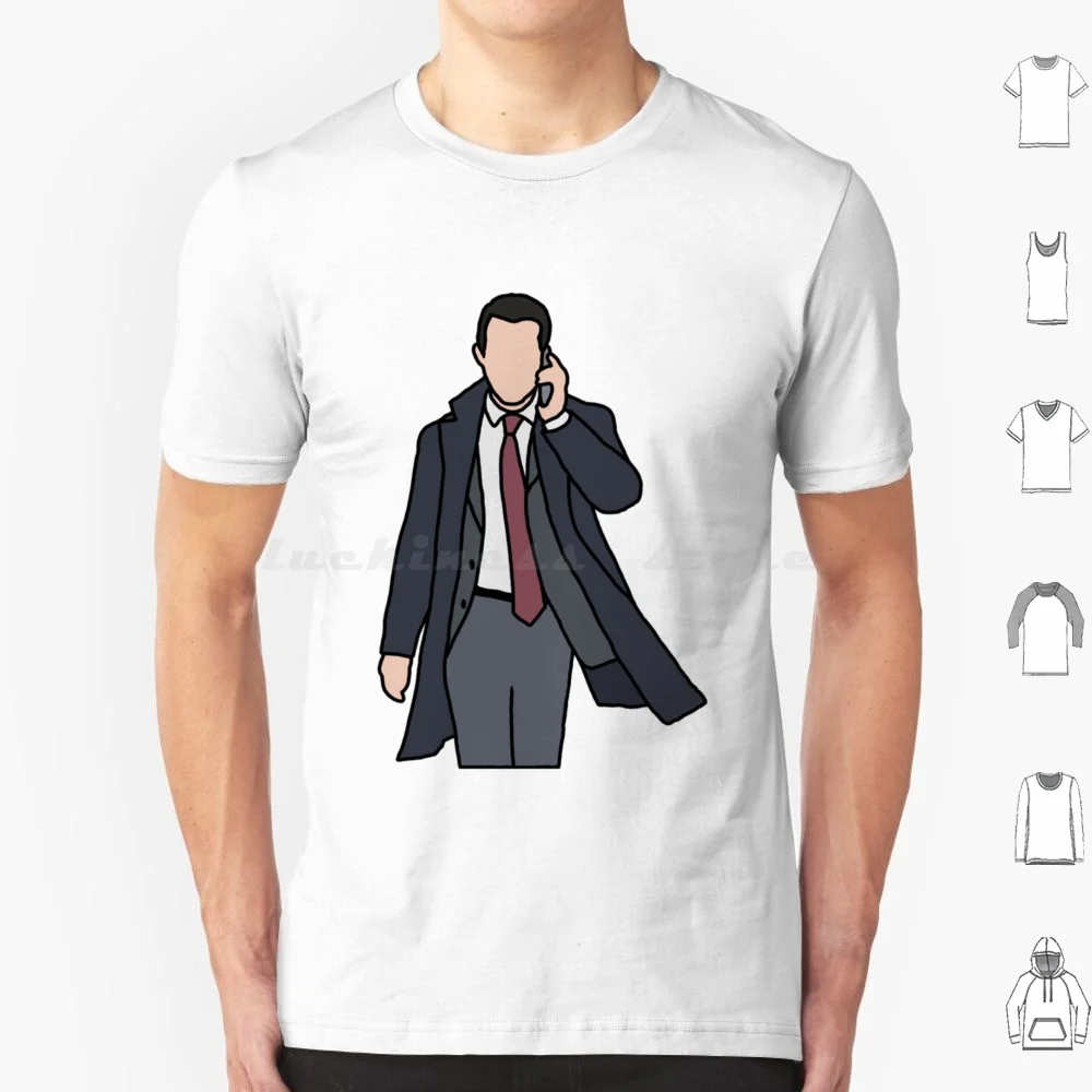 Kendall-Camiseta de tentación talla grande 100% algodón Sucesión Hbo Waystar Royco Waystar Royco Sucesión Hbo Kendall Roy Logan Roy