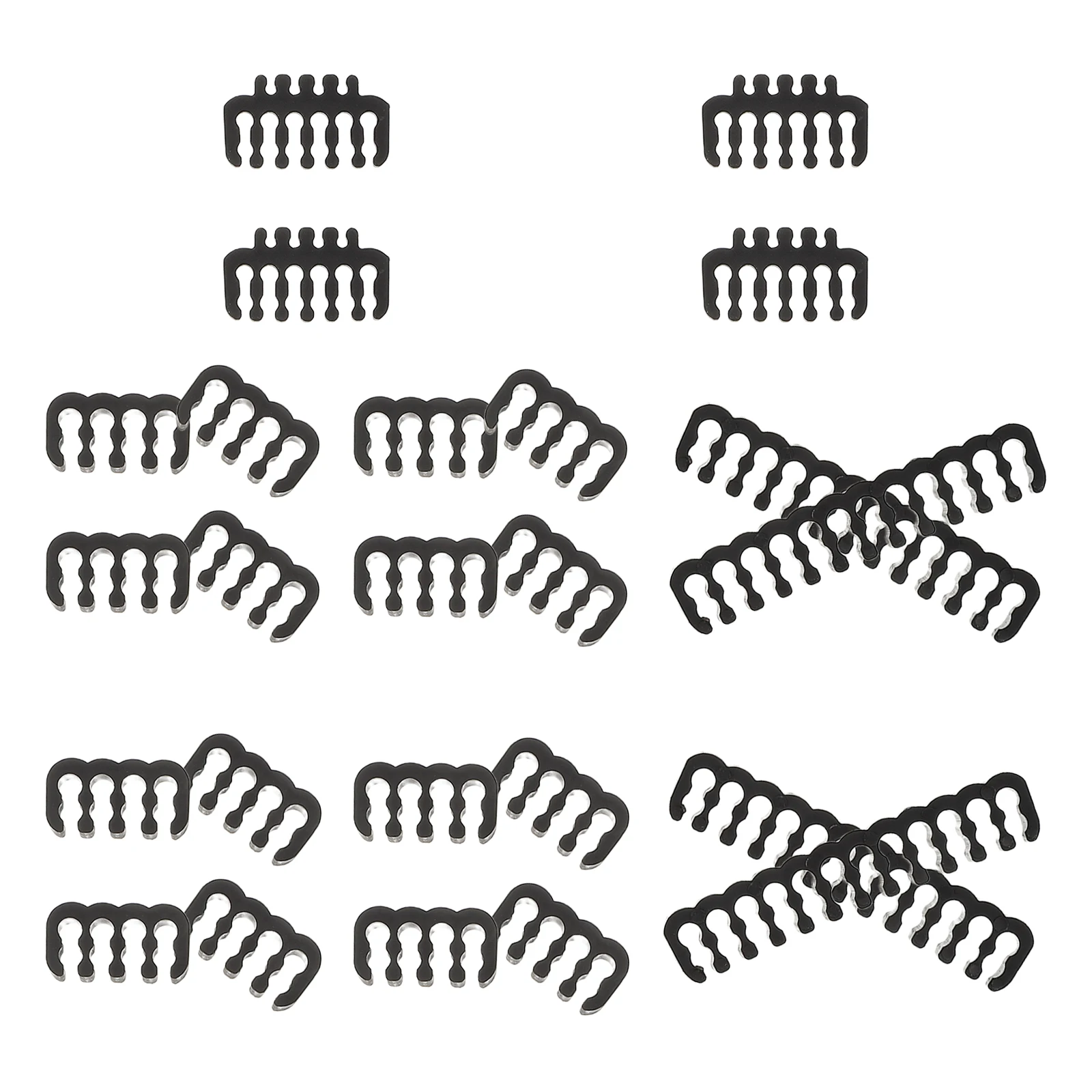 

24pcs Cable Management Wire Organizer Comb Kit for Computer Appliance Cord Strips Electrical Outdoor Zip Ties Heavy Duty Long