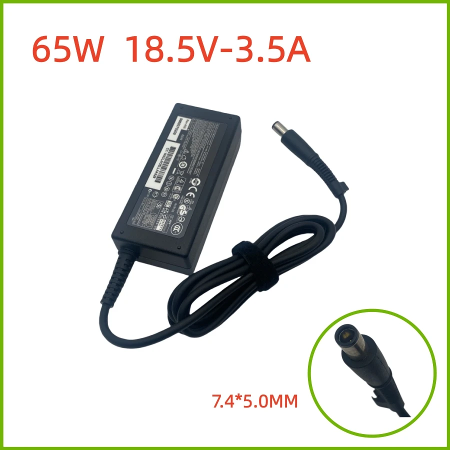 Adaptador AC Original 18.5V 3.5A 65W Carregador de Laptop para HP Pavilion G6 G7 DV6 DV7 G60 ProBook 4530s Compaq Presario CQ40 CQ42