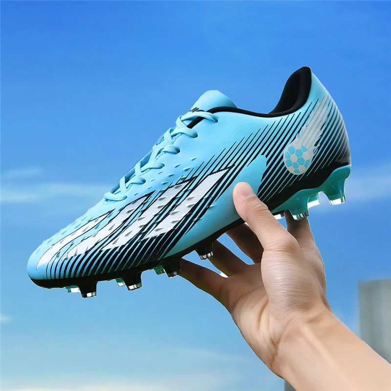 New Soccer Shoes Sport Outdoor Men Breathable Cleats FG Football Boots Adult Futsal Training Shoes Ultralight Non-Slip Wholesale