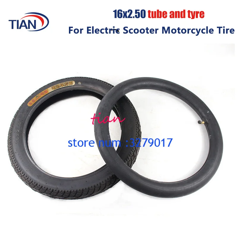 Free Shipping Good Reoutation 16x2.50 64-305 Tire and Inner Tube Fit  Small BMX ,Scooters and Electric Bikes Kids Bikes