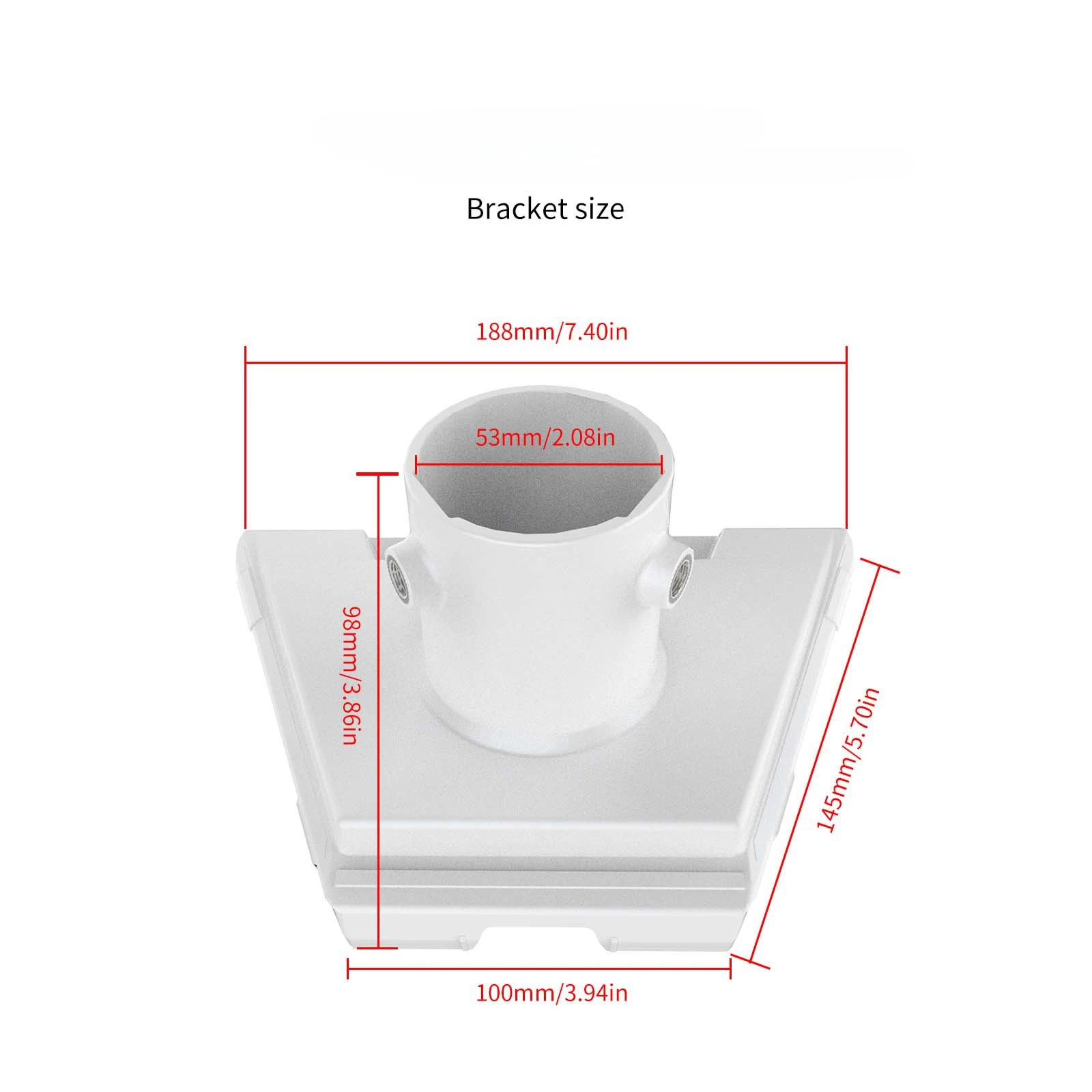 Rüsten Sie langlebige Starlink-Rohrverbinder für die Dachmontage an. Kompatibles Zubehör für Starlink Gen3 V4 Standard Dish Montage Kit