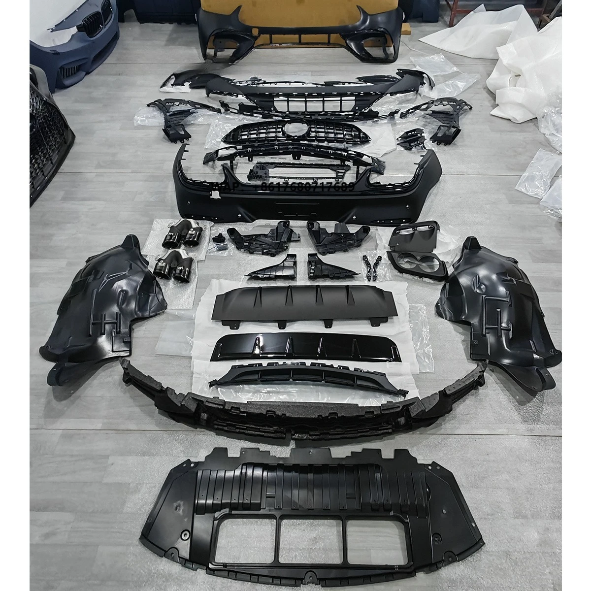 

PP Plastic Modification Bumpers Body Kit for GLC Coupe C254 X254 2024- Upgrade to GLC63 Coupe.