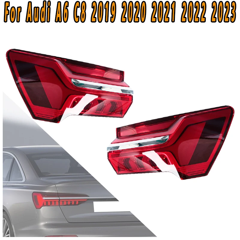 For Audi A6 C8 2019-2023 4 Pcs Car LED Turning Flashing Light Brake Light Tail Light Reversing Light Driving Warning Light