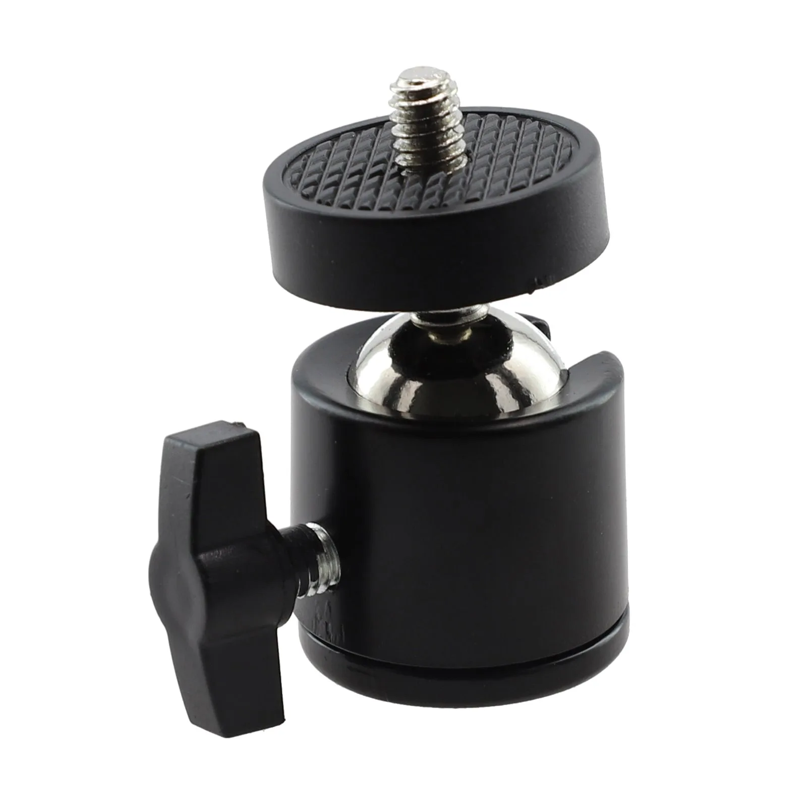 

1x Ball Head Joint Hardware Adjustable Angle 1/4 & 3/8 Screw For DSLR Camera Mic Stand Light Weight 52x28.5mm Tool Accessories