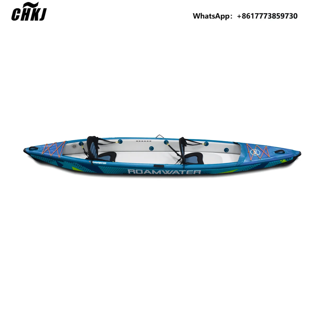 

CHKJ High Quality 2-seat clear Inflatable Drop Stitch Folding Kayak for Ocean Waters