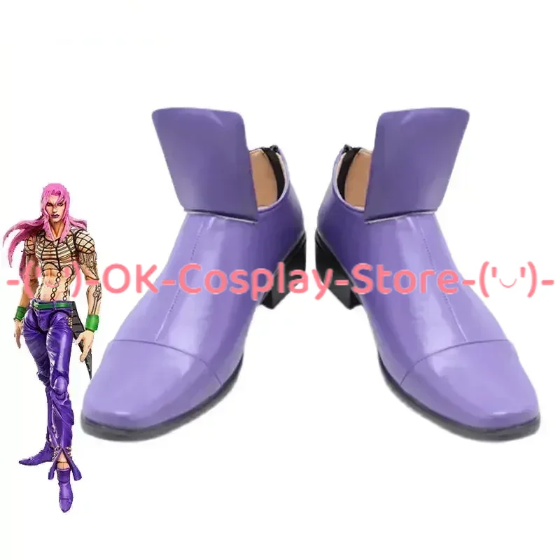 

Diavolo Cosplay Shoes Anime JoJo's Bizarre Adventure Cosplay Prop Halloween Carnival Boots PU Leather Shoe Custom Made