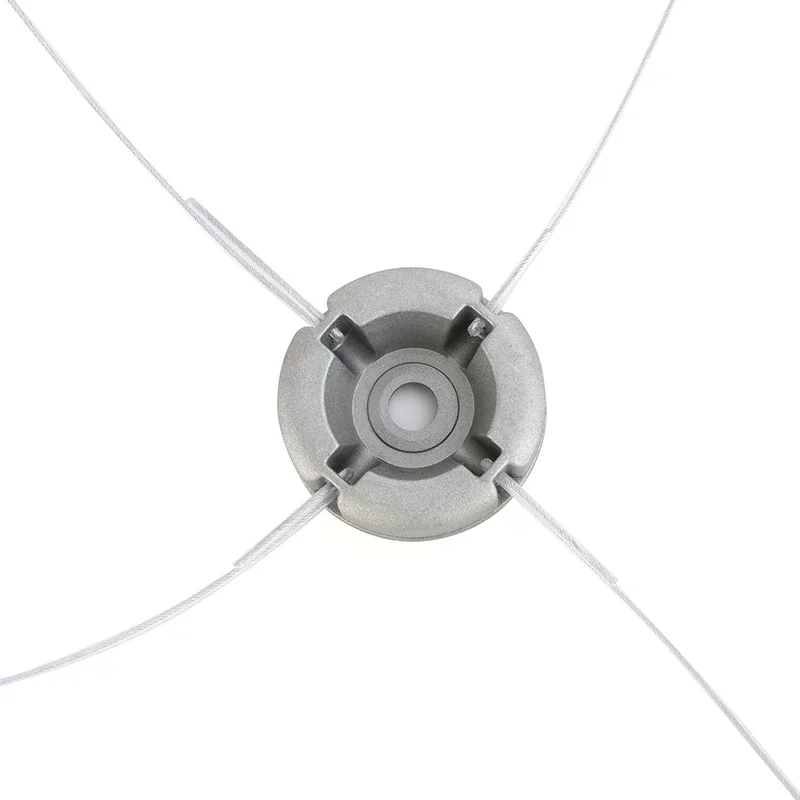 Supreme Quality Aluminum Alloy Universal Lawn Mower Head with Durable Nylon Steel Mowing Line Replacement Parts