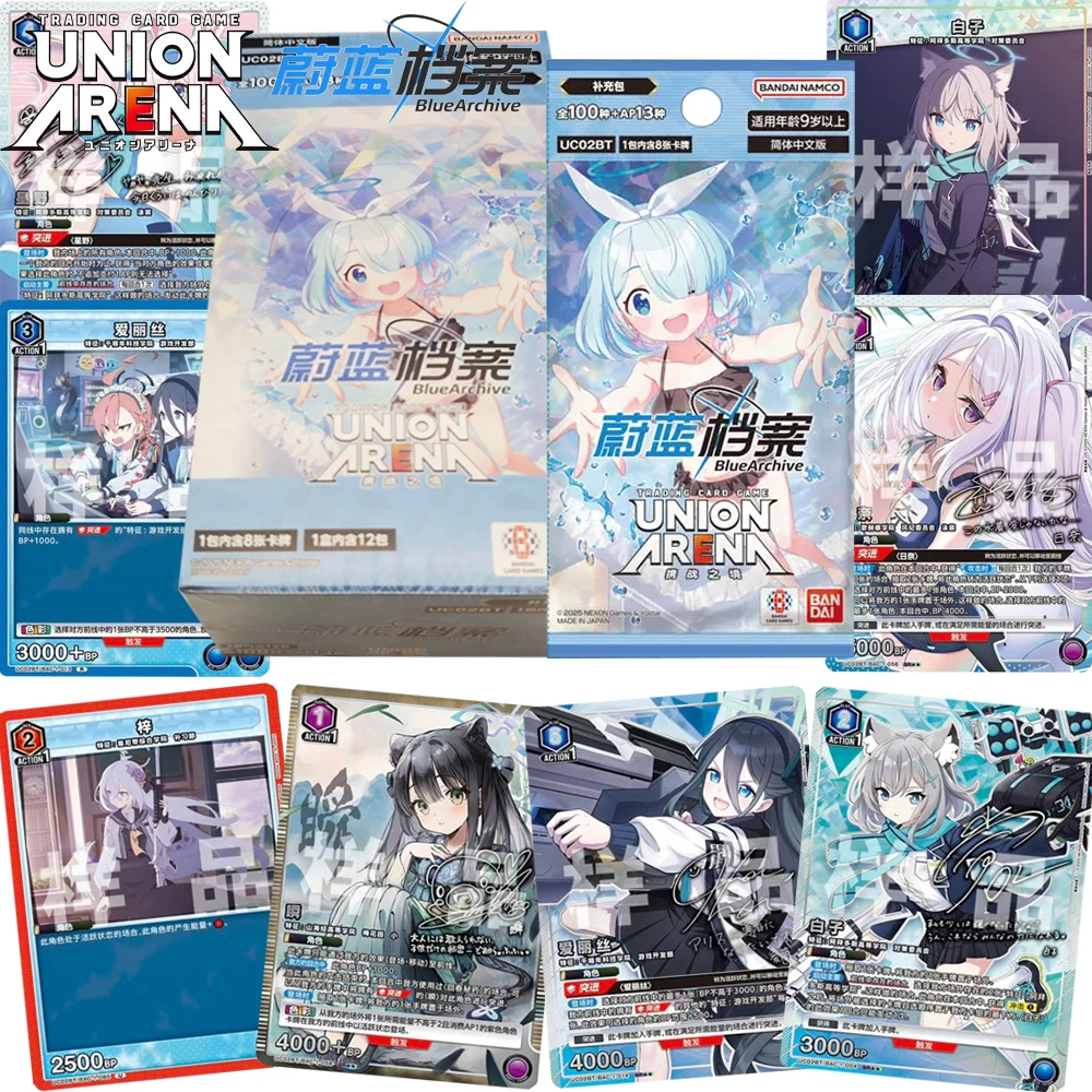 Union Arena Original Blue Archive Anime Game Hobby Cards Character Battle Strategy Desktop Toy Chinese Language Cards Xmas Gift