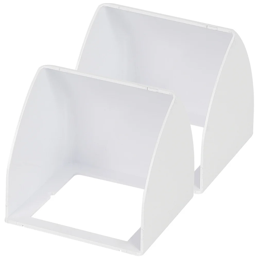 

2pcs Doorbell Rain Cover Universal Abs Waterproof Protection For Access Control Machine Outdoor Weatherproof Cover Electrical