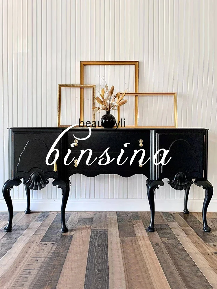 

French Retro Entrance Cabinet/American Storage Cabinet/Living Room Storage Cabinet