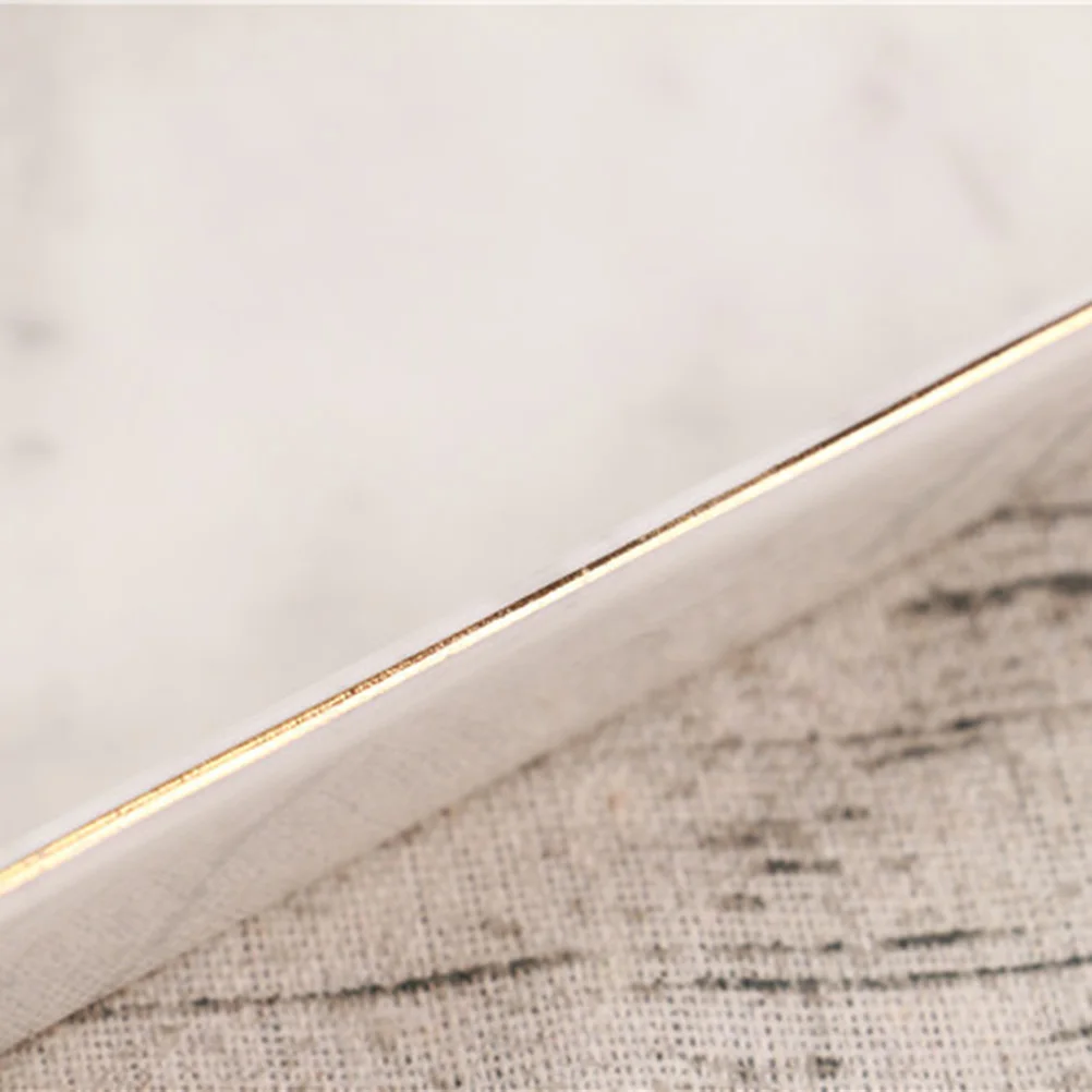 

Ceramic Marble Plate Small Size Nordic Jewelry Tray Ring Dish Holder Wedding Home Garden Decoration Organizer