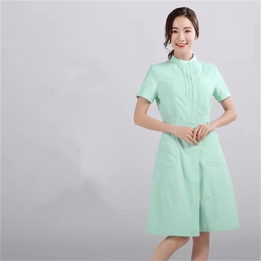 

Одежда для медсестры, белый лабораторный халат, женский белый больничный специальный салон красоты, аптека, стоматологическая рабочая одежда, студенческая лабораторная одежда